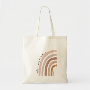 Bolsa Tote 1 John 5:15 - Boho Rainbow