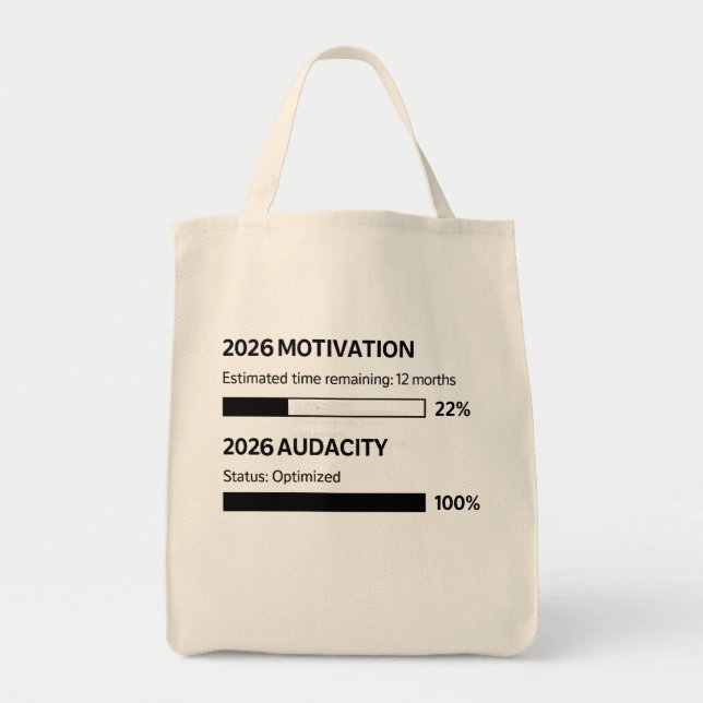 Bolsa Tote 2026 Será Meu Ano (Frente)