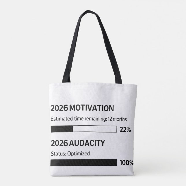 Bolsa Tote 2026 Será Meu Ano (Verso)
