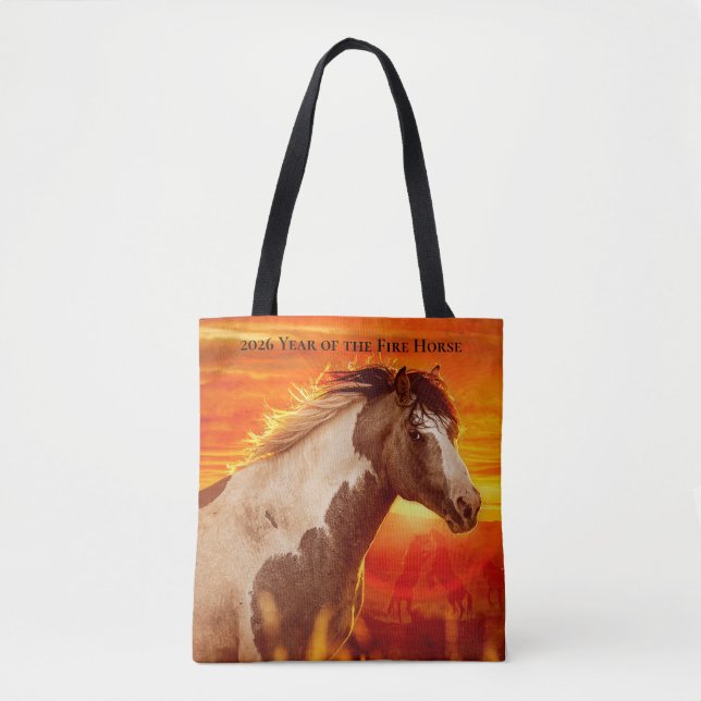 Bolsa Tote 2026 Year of the Fire Horse - Traveler (Frente)