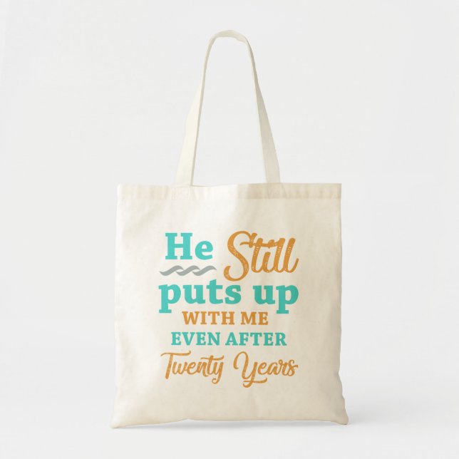Bolsa Tote 20 Casamento Humor das Mulheres (Frente)