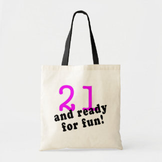 Bolsa Tote 21 e apronte para o rosa do divertimento