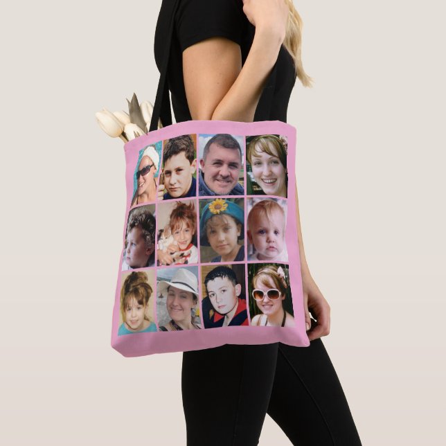 Bolsa Tote 24 photo collage pink (Close Up)