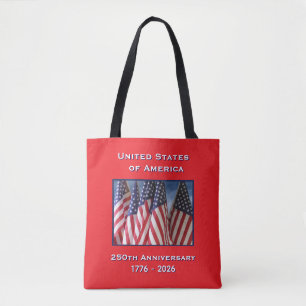 Bolsa Tote 250º Aniversário do comemorativo Patriótico dos EU