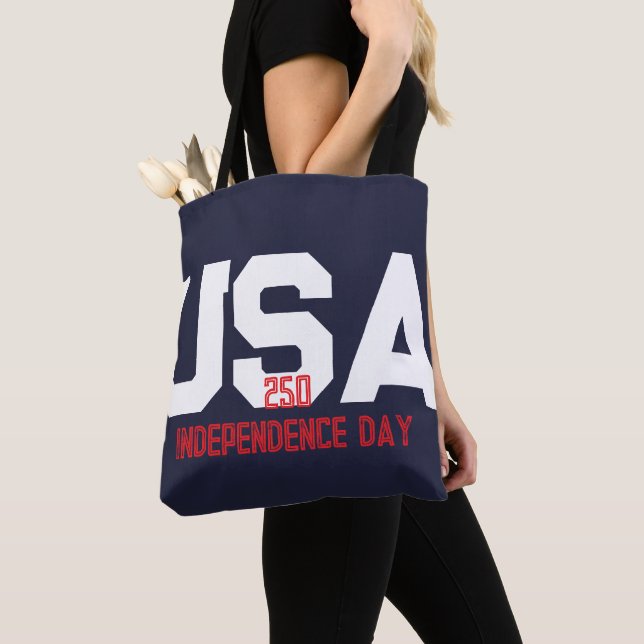 Bolsa Tote 250º Dia da Independência dos EUA (Close Up)