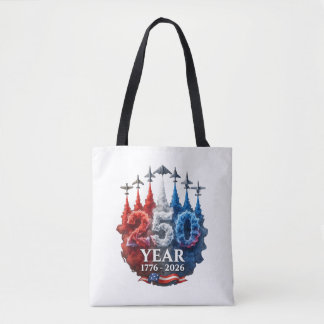 Bolsa Tote 250 Anos Americano 250º EUA Patriótico 4 de Julho