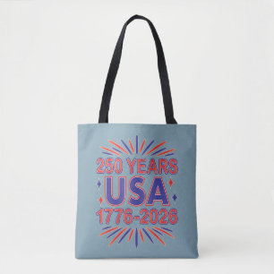Bolsa Tote 250 Anos EUA   1776-2026 Semiquincentenário