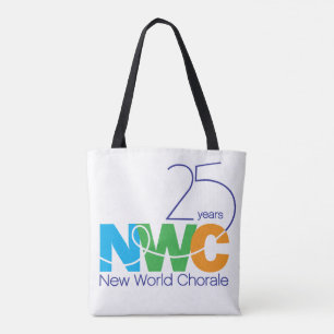 Bolsa Tote 25 Aniversário do Novo Mundo Chorale Shoulder