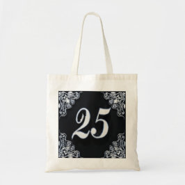 Bolsa Tote 25 Aniversário ou Aniversário Regente Negro