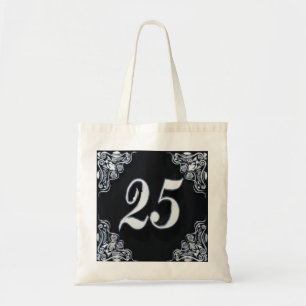 Bolsa Tote 25 Aniversário ou Aniversário Regente Negro