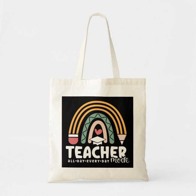 Bolsa Tote 2 - Engraçado Modo de Professora Ensinando Present (Frente)