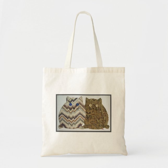 Bolsa Tote 2 Gatos Gordos #1 (Frente)