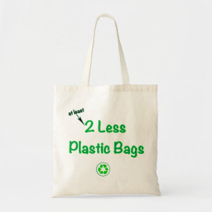 Bolsa Tote 2 menos sacos de plástico