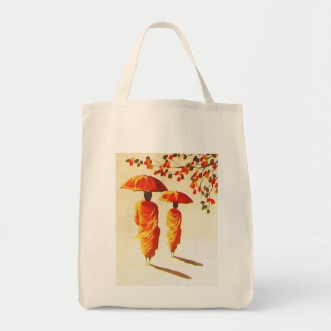 Bolsa Tote 2 Monges budistas do Laos (Frente)