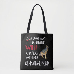 Bolsa Tote 2 Só Quer Beber Vinho E Brincar Com O Meu Alemão