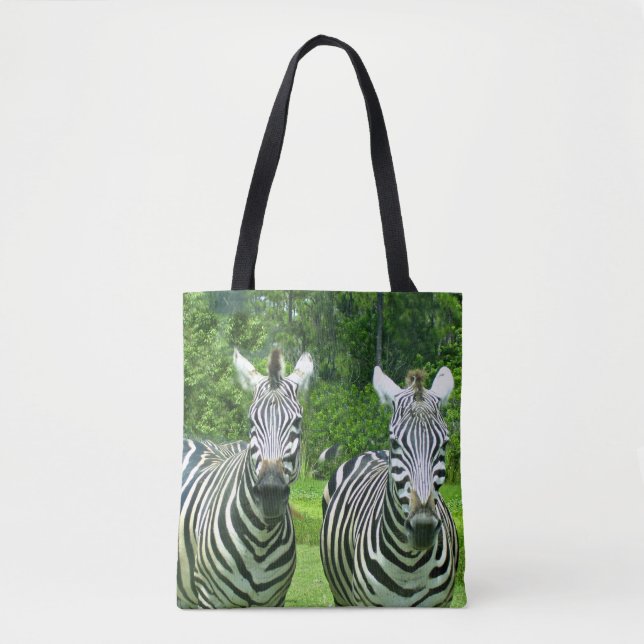 Bolsa Tote 2 Zebras Fofos (Frente)