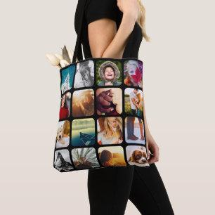 Bolsa Tote 32 Foto - Carregar Preto Duplo Lado