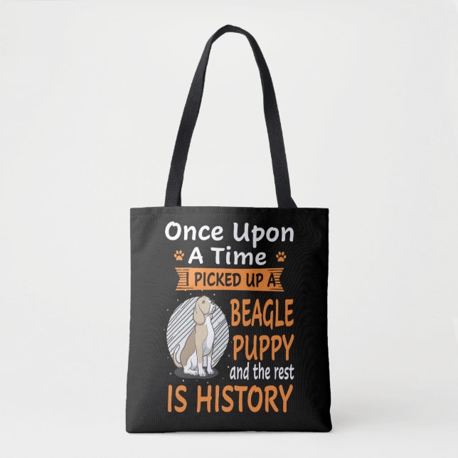 Bolsa Tote 39 Um De Cada Vez Beagle Puppy (Frente)