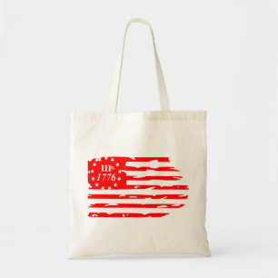 Bolsa Tote 3% 1776 Sinalizador em dificuldades #USAPatriotGra