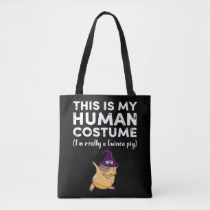 Bolsa Tote 3 Esta minha fantasia humana eu sou realmente guin