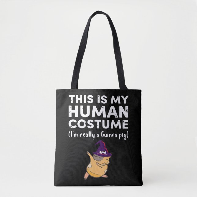 Bolsa Tote 3 Esta minha fantasia humana eu sou realmente guin (Frente)