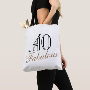 Bolsa Tote 40 e Fabuloso Roteiro Negro Elegante Aniversário