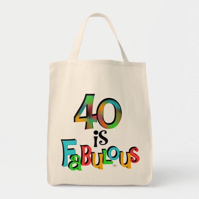 Bolsa Tote 40 são T-shirts e presentes fabulosos (Frente)