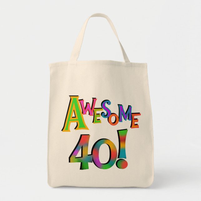 Bolsa Tote 40 t-shirt e presentes impressionantes do (Frente)