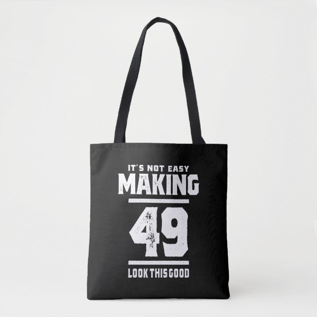 Bolsa Tote 49 anos - 49.º presente engraçado de aniversário (Frente)