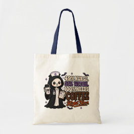 Bolsa Tote 49% Enfermeira 51% Bruxa 100% Precisa de Café Bols