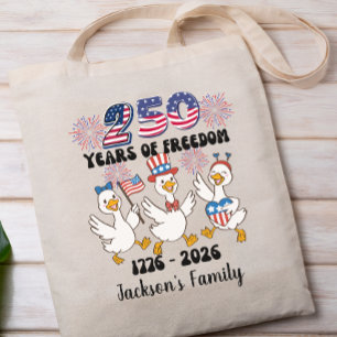Bolsa Tote 4 de julho da família correspondente aos EUA 250º 
