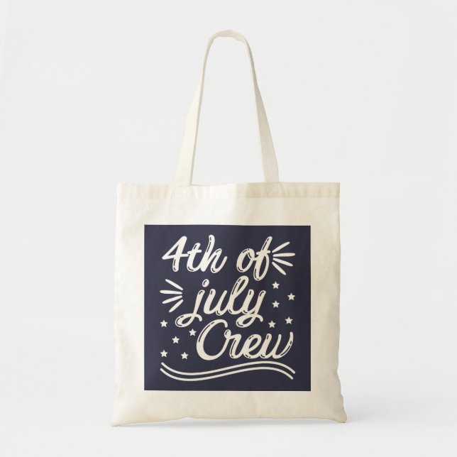 Bolsa Tote 4 De Julho De Tripulação (Frente)