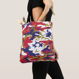 Bolsa Tote 4 de Julho, Dia da Independência, Camuflagem Doura