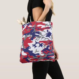 Bolsa Tote 4 de Julho, Dia da Independência, Cinza Camuflagem