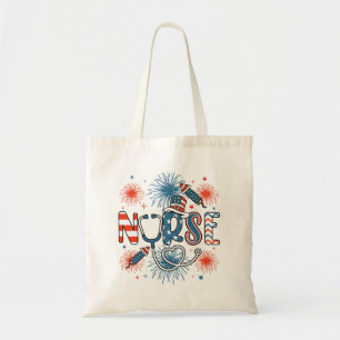 Bolsa Tote 4 De Julho, Enfermeira Patriótica