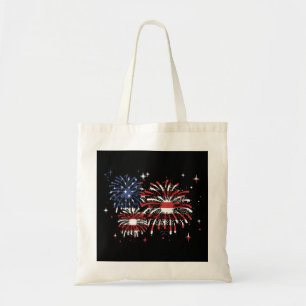 Bolsa Tote 4 de julho USA Fireworks