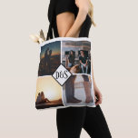 Bolsa Tote 4 Foto de Colagem Personalizada Monograma<br><div class="desc">Torne a sua própria colagem personalizada de 4 fotos única,  monogramada,  em saco de tote de Ricaso - disponível em várias cores</div>
