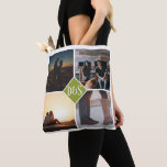 Bolsa Tote 4 Foto de Colagem Personalizada Monograma<br><div class="desc">Torne a sua própria colagem personalizada de 4 fotos única,  monogramada,  em saco de tote de Ricaso - disponível em várias cores</div>