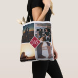 Bolsa Tote 4 Foto de Colagem Personalizada Monograma<br><div class="desc">Torne a sua própria colagem personalizada de 4 fotos única,  monogramada,  em saco de tote de Ricaso - disponível em várias cores</div>
