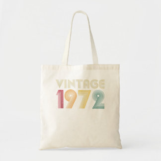 Bolsa Tote 50º aniversário Presente Mulheres Vintage 1972 Ret