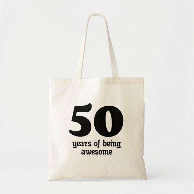 Bolsa Tote 50 anos de ser incrível (Frente)