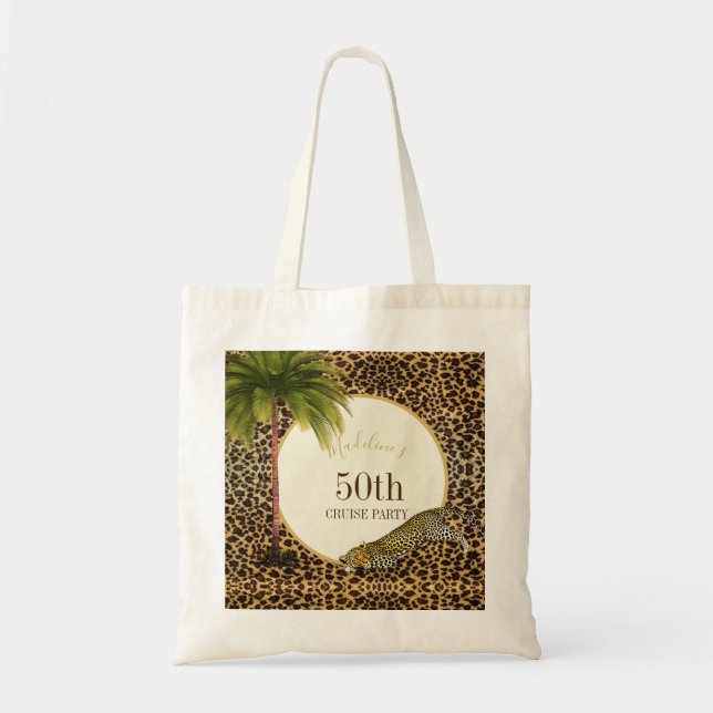 Bolsa Tote 50 e Fabulosa 50ª Impressão Leopardo Cruzeiro (Frente)