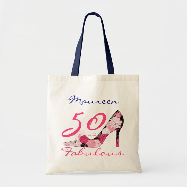 Bolsa Tote 50 e Fabuloso 50. º Aniversário (Frente)