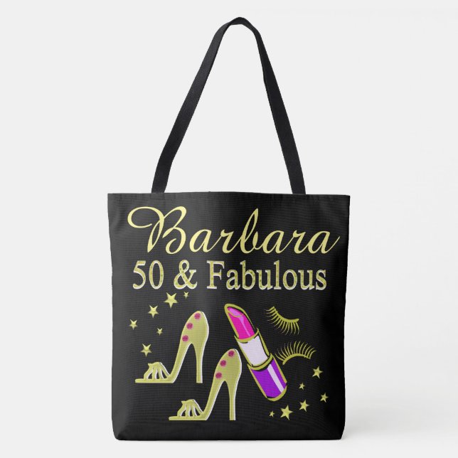 BOLSA TOTE 50 E FABULOSO DOURADA PERSONALIZADO DO CALÇADO BOL (Frente)