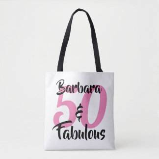 Bolsa Tote 50 e Fabuloso Festa de Aniversário Personalizada