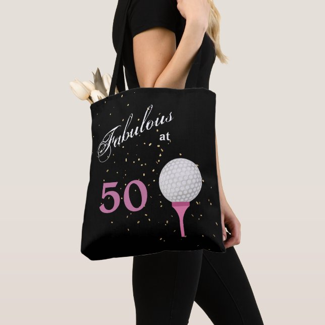 Bolsa Tote 50 Fabulosos Golf Birthday (Close Up)