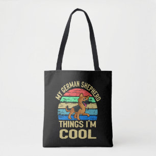 Bolsa Tote 5 Minha coisa de German shepherd Eu sou Legal Vint