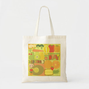 Bolsa Tote 5 um saco da fruta e do veg do dia