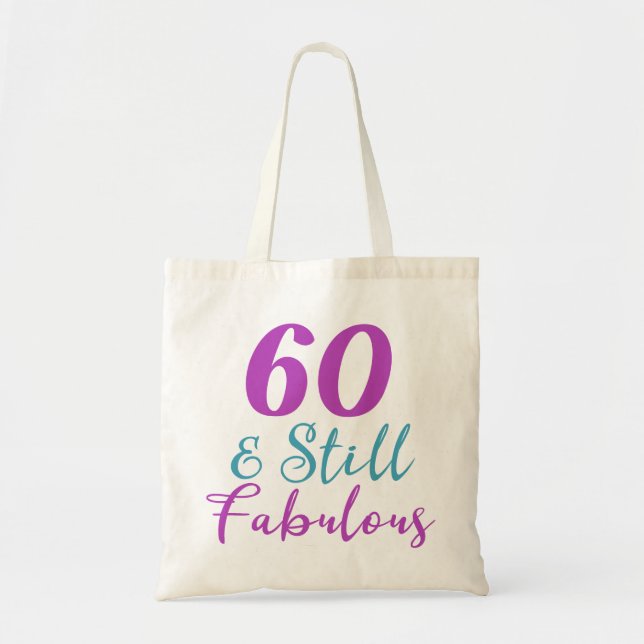 Bolsa Tote 60.º aniversário ainda fabuloso (Frente)