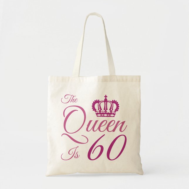 Bolsa Tote 60.º aniversário da Rainha (Frente)